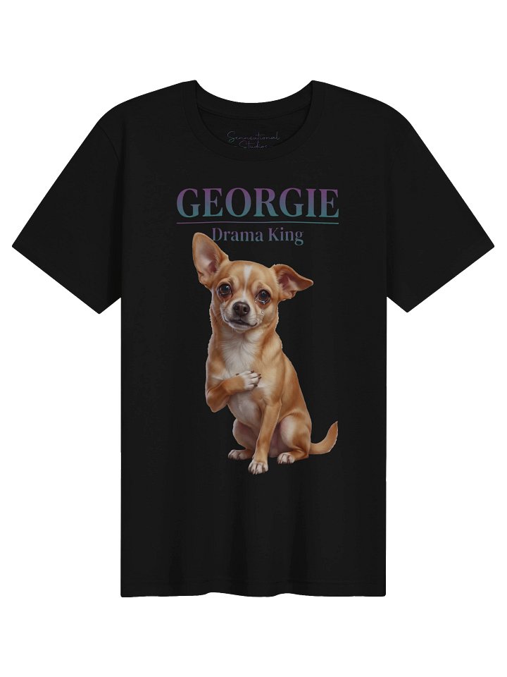 Georgie "Drama King" Premium Chihuahua Tee | SENNSEIU product image (1)
