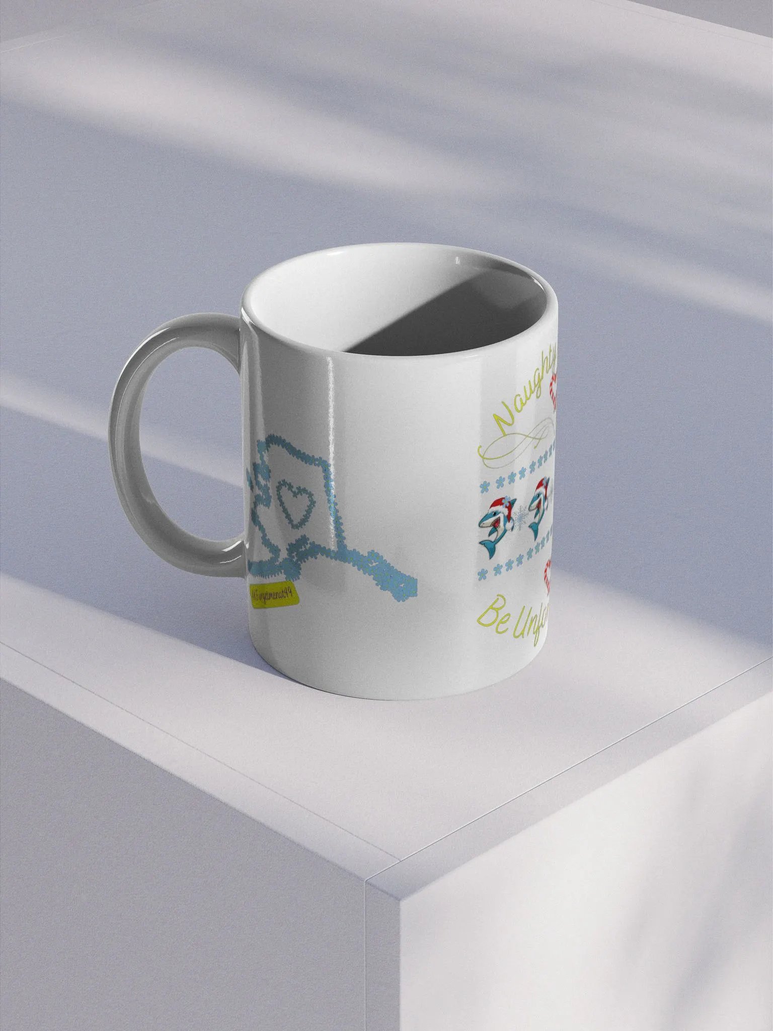 Naughty or Nice White Glossy Mug` product image (1)