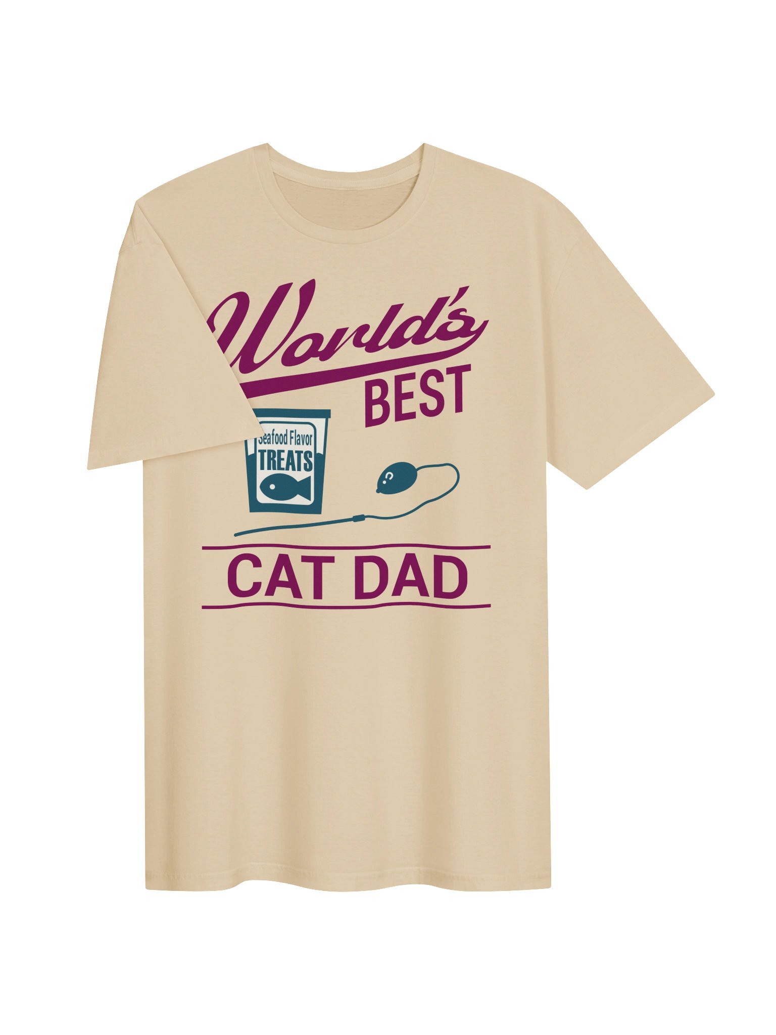 World's Best Cat Dad - Unisex Adult Super Soft Lightweight T-shirt product image (2)