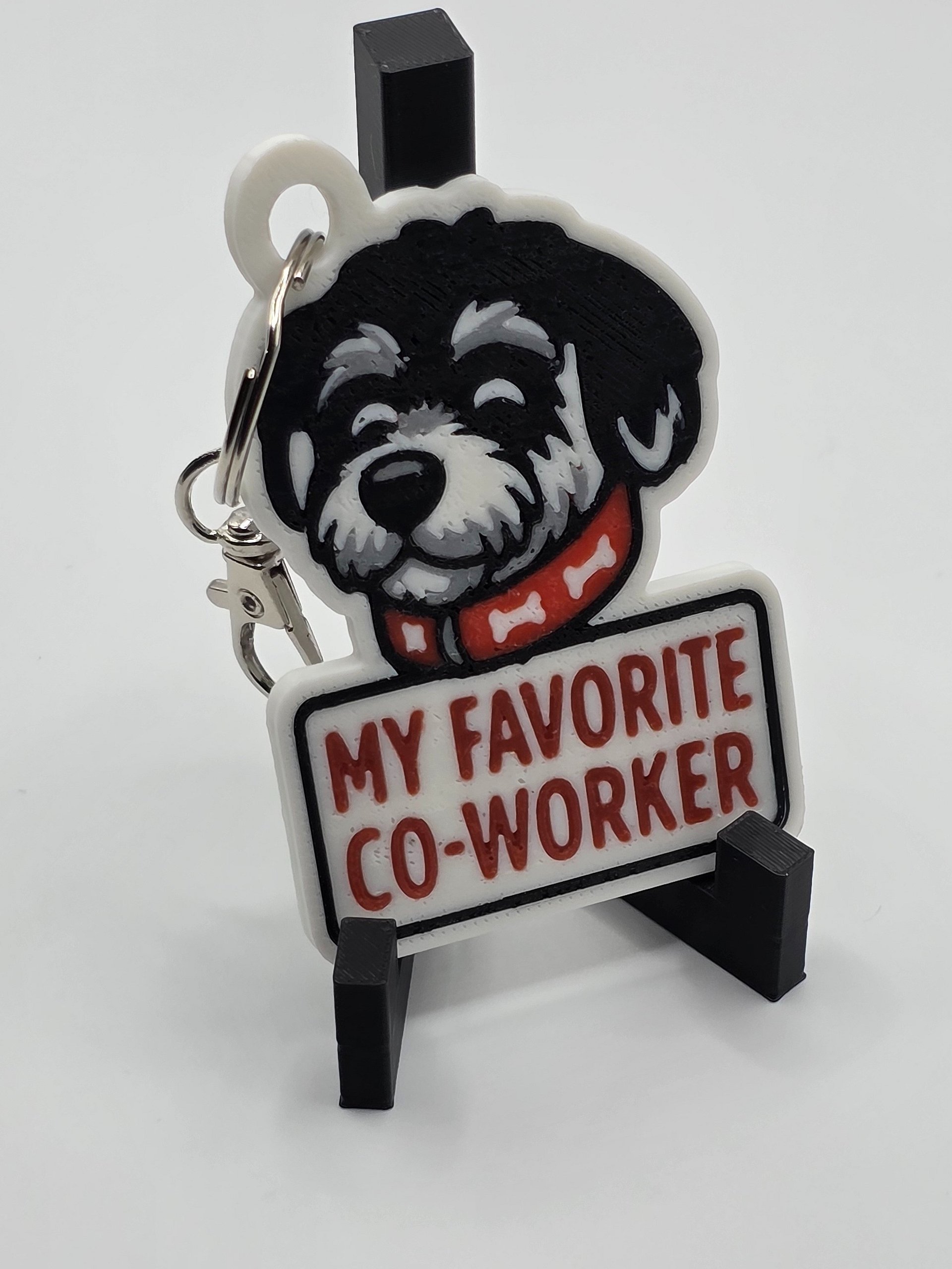🐶 My Favorite Co-Worker Keychain – Dog Lover Gift 🐾 product image (2)