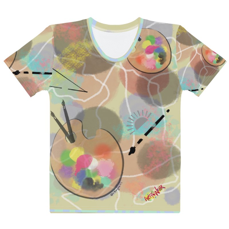 ScribbleWear 'Paint It Softly' Women's Crew Neck Tee product image (1)