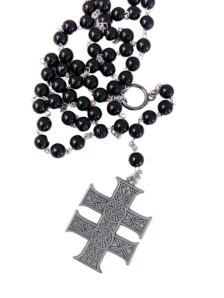 Annwyn Cross Black Rosary product image (1)