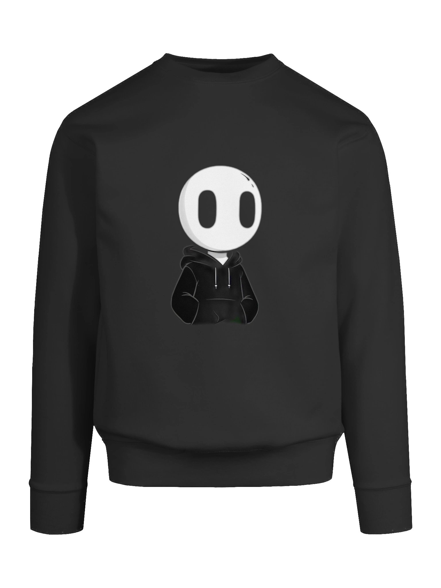 Chibi Nightlight: White Sphere Head with Tall Black Ovals in Casual Hoodie product image (89)