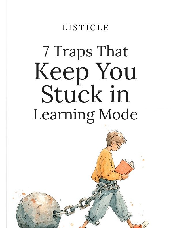 7 Traps That Keep You Stuck in Learning Mode product image (1)