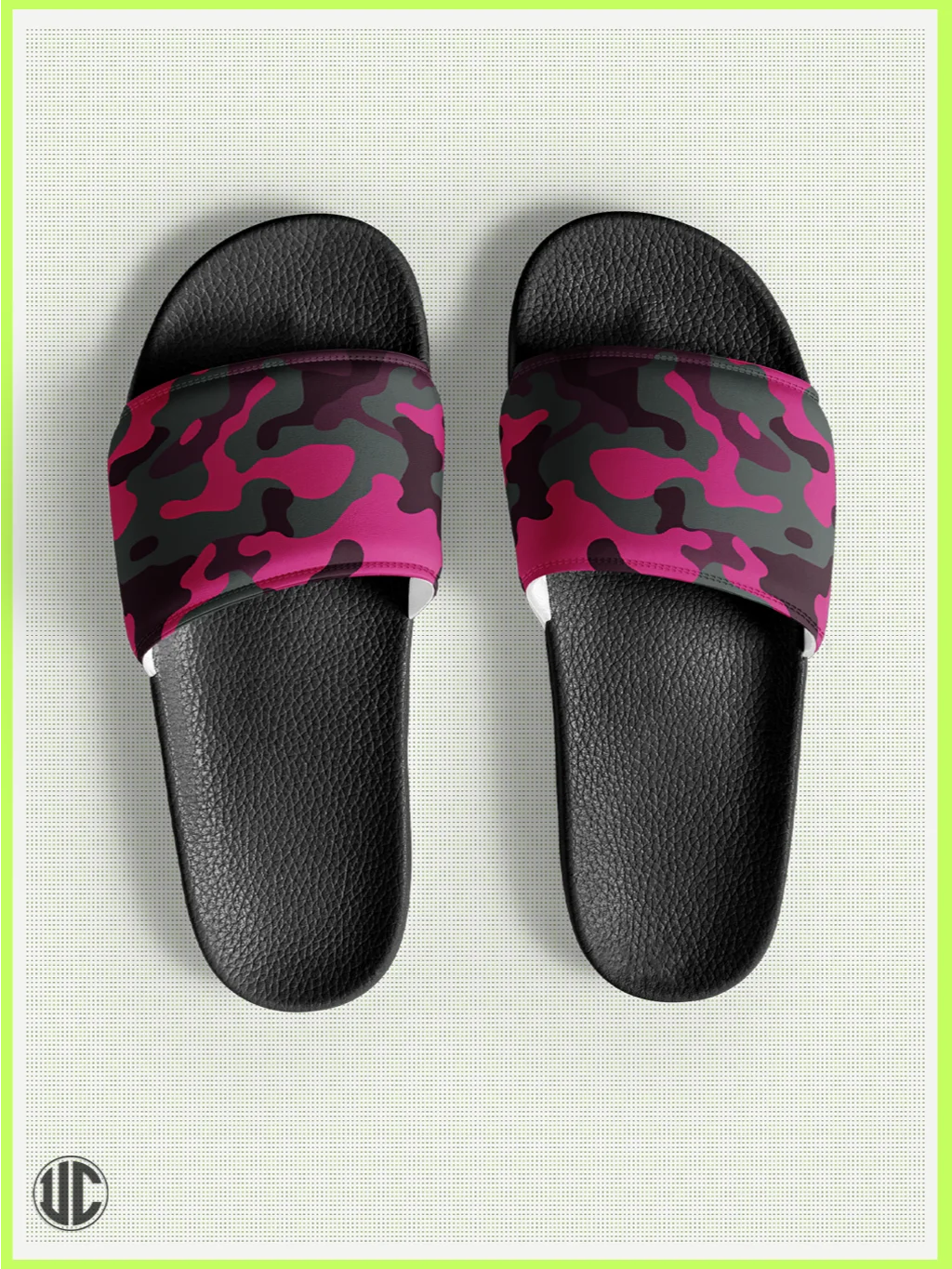 UnkoCon – Savage Woodland Camo Women’s Slides product image (1)
