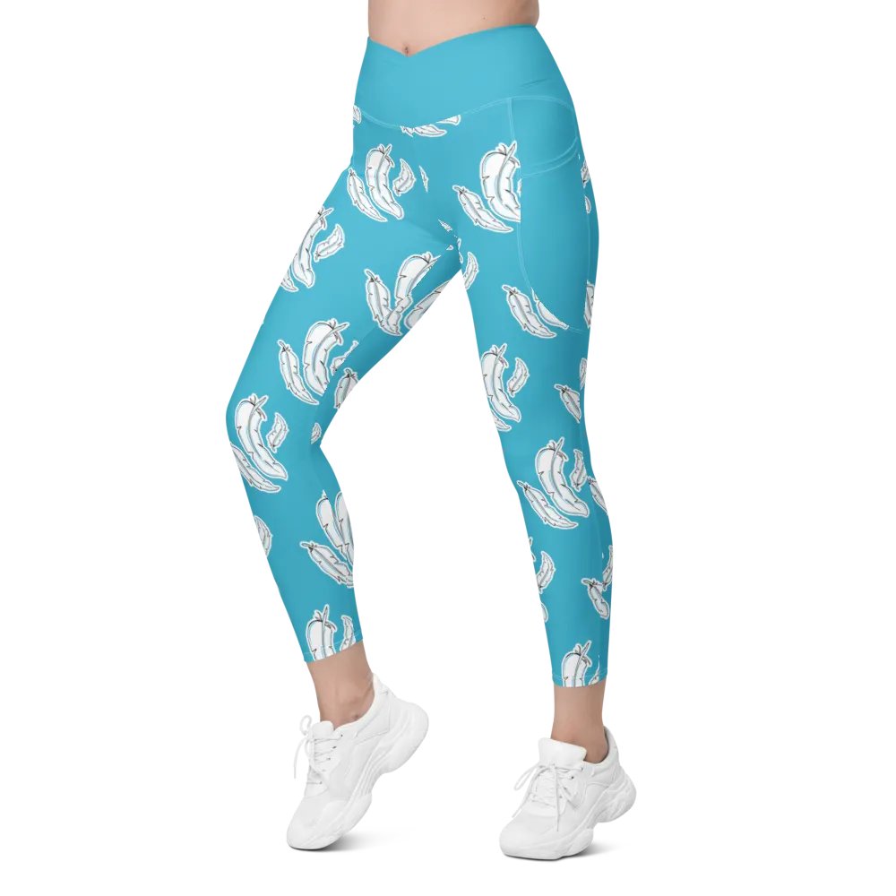 Blue Feather Light Pocket Leggings product image (6)