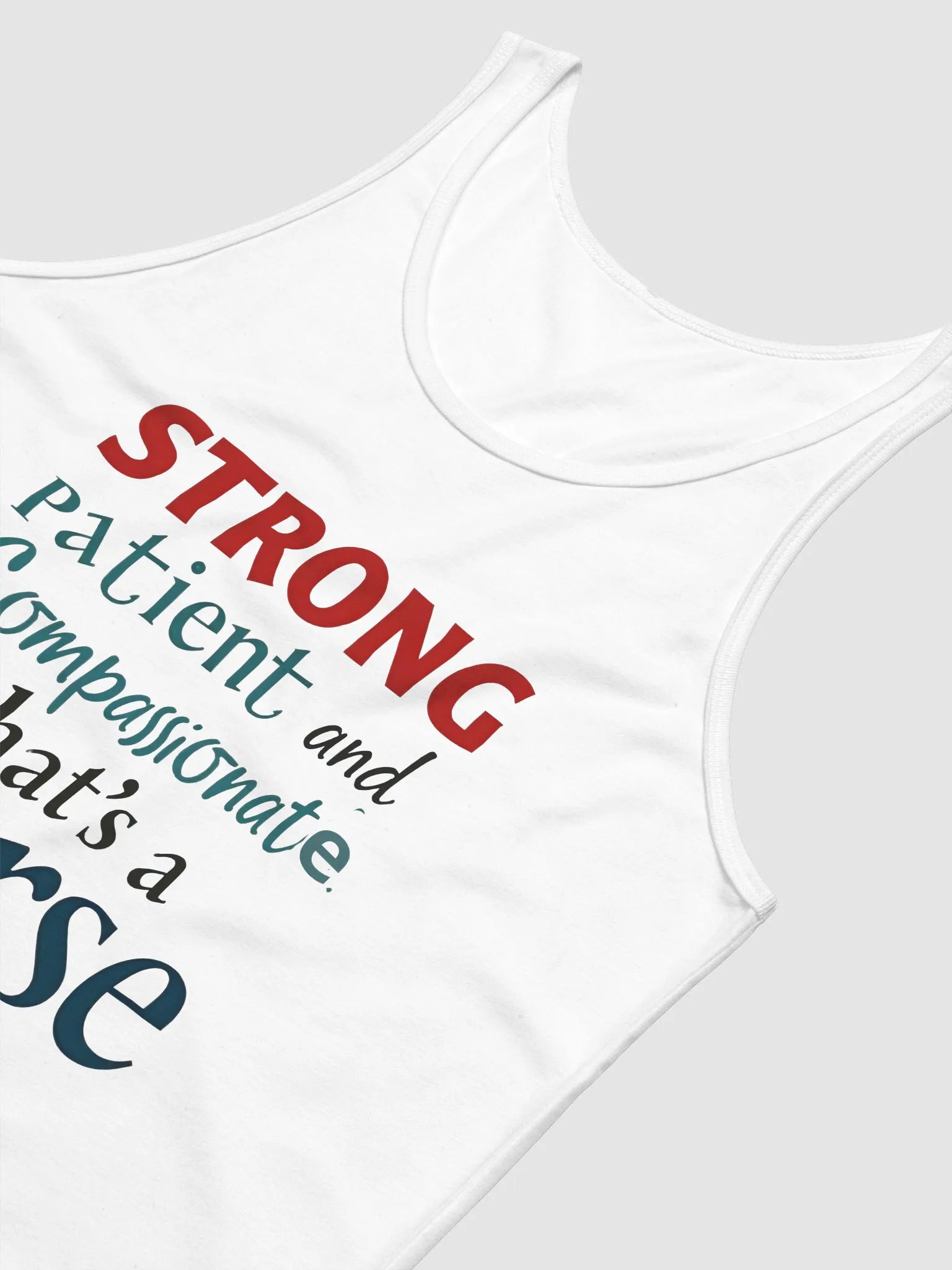STRONG, patient and compassionate, Nurse Strength Jersey Tank product image (18)