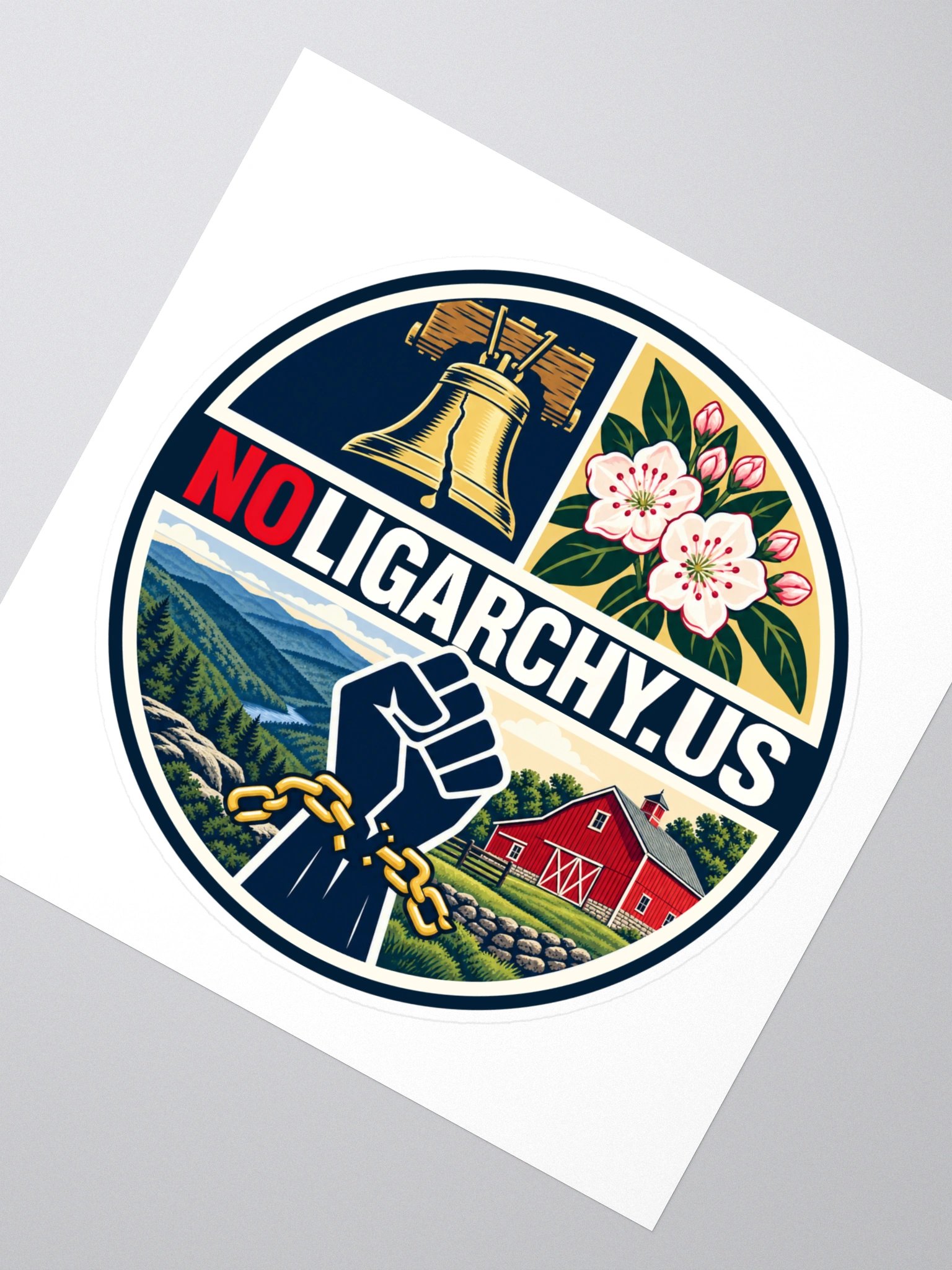 Pennsylvania NOLIGARCHY.US sticker product image (2)
