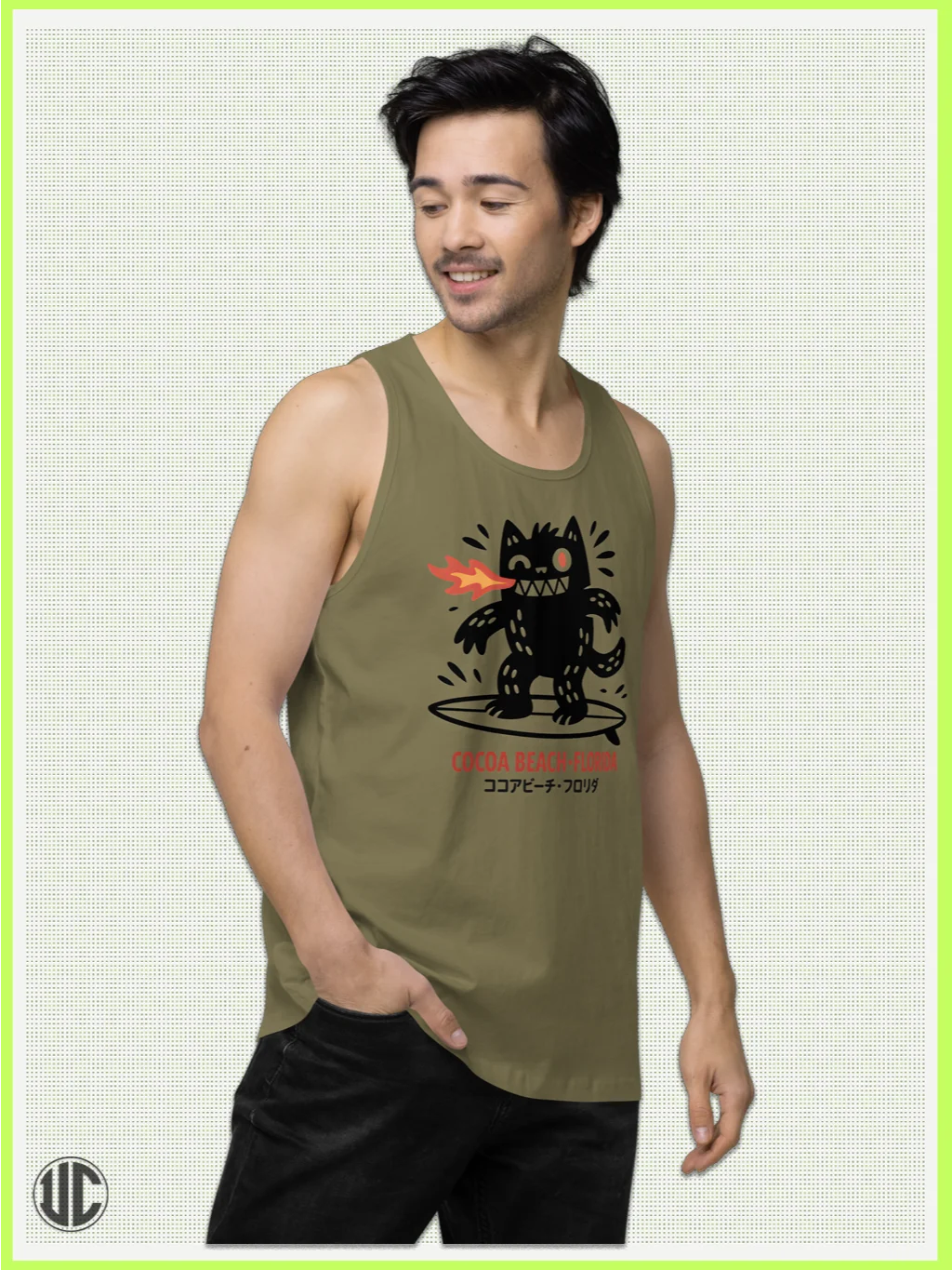 Cocoa Beach Surfer – Men’s Tank Top product image (3)