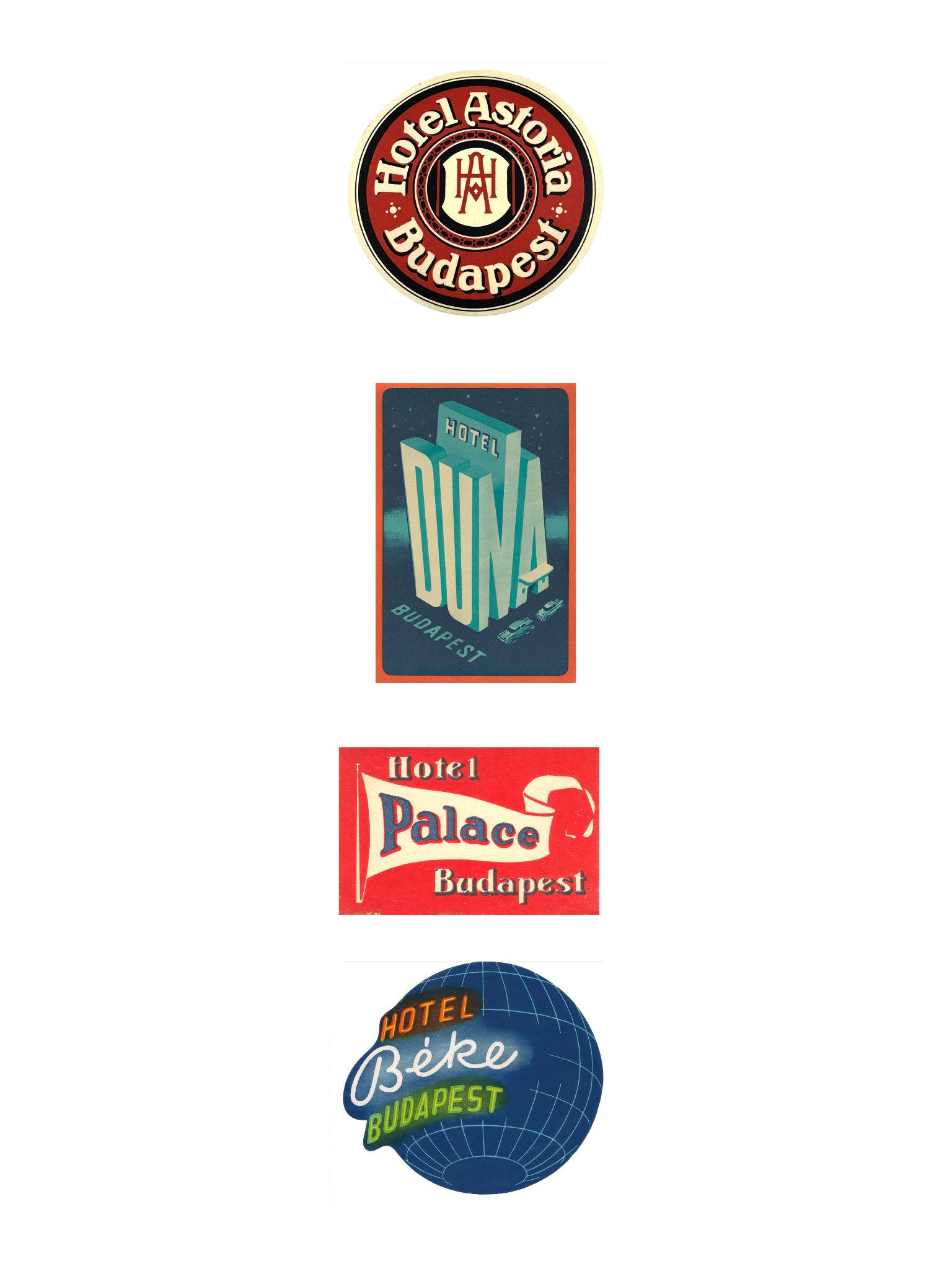 Budapest Hotel Stickers-Set 2 product image (3)