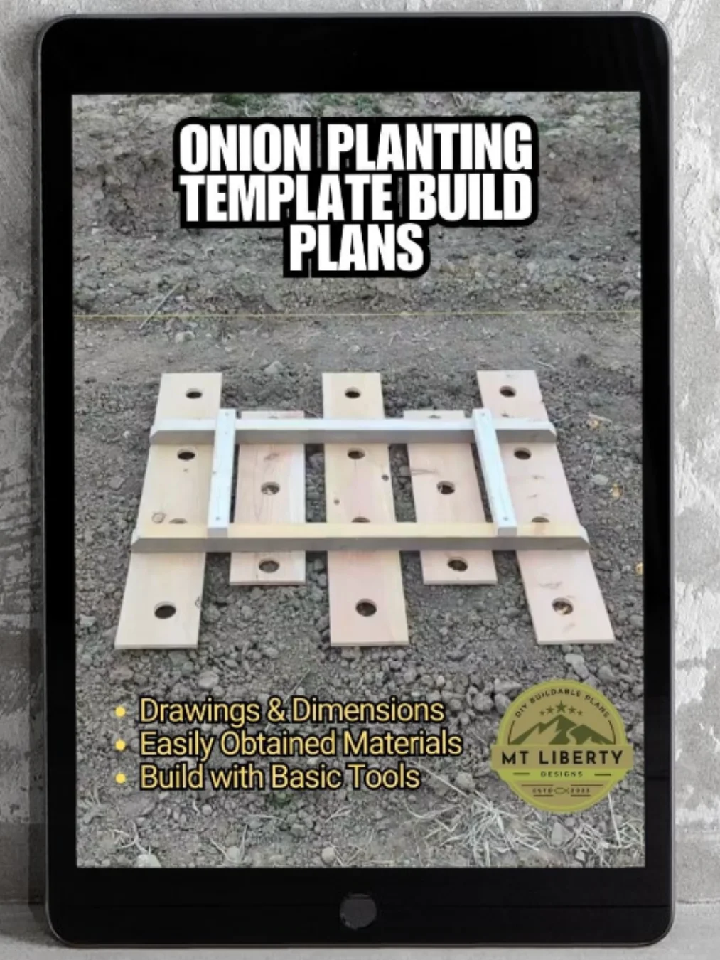 "Mighty Hexagon" Onion Planting Template: DIY Precision Garden Spacing Guide product image (1)