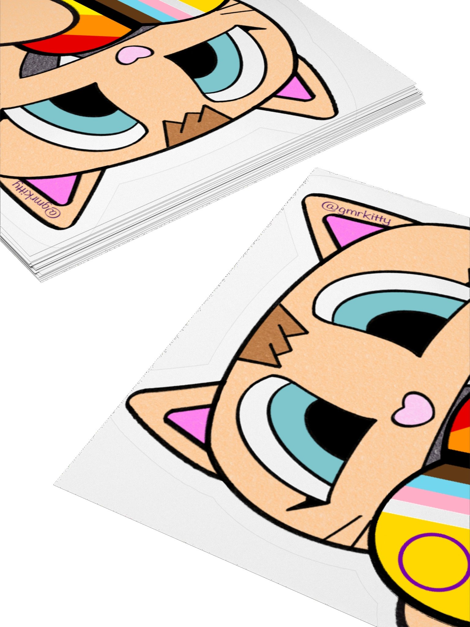 Progress Pride Kitty Sticker product image (11)