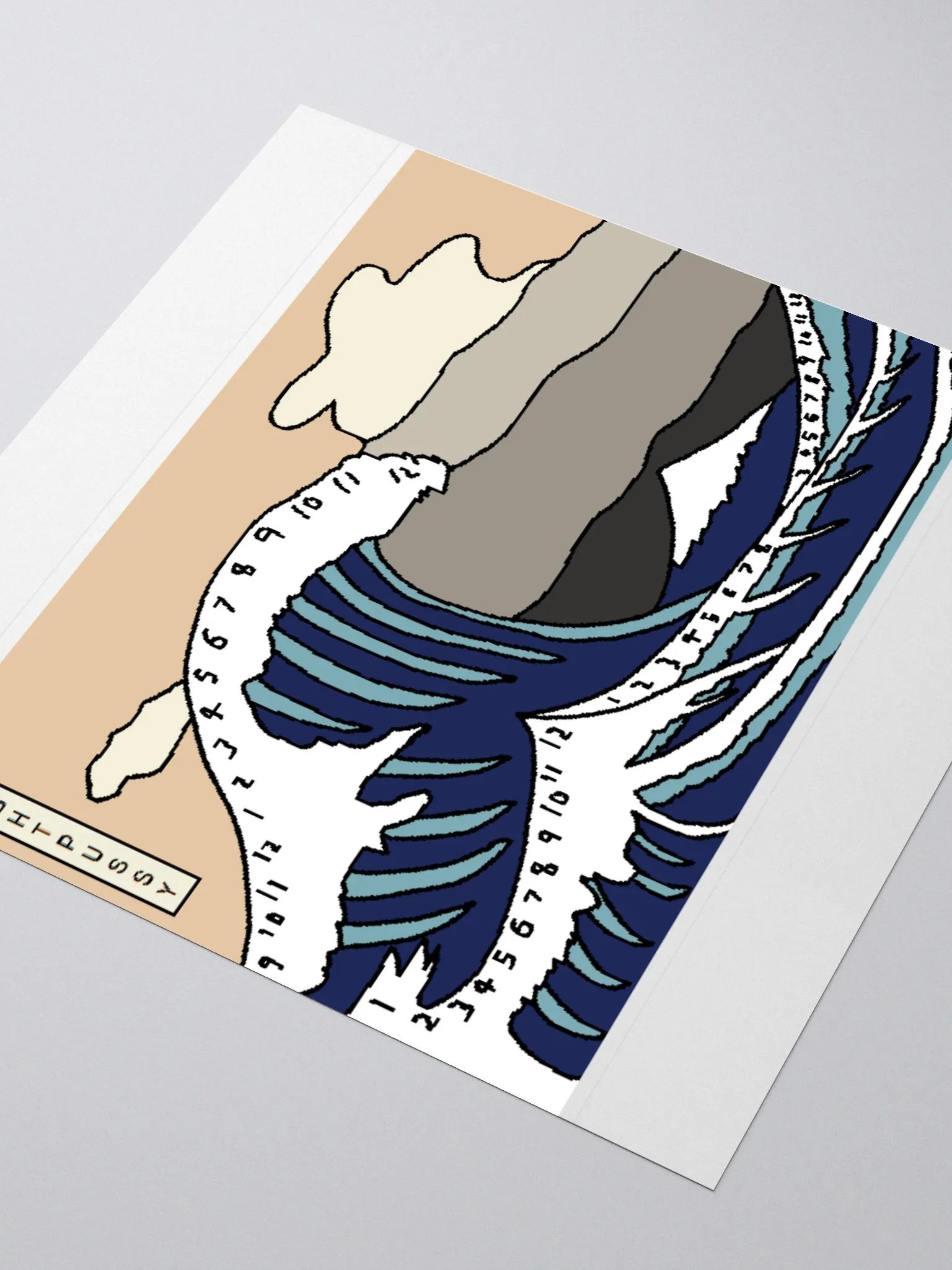 The Great Wave of Clockagawa Sticker product image (9)