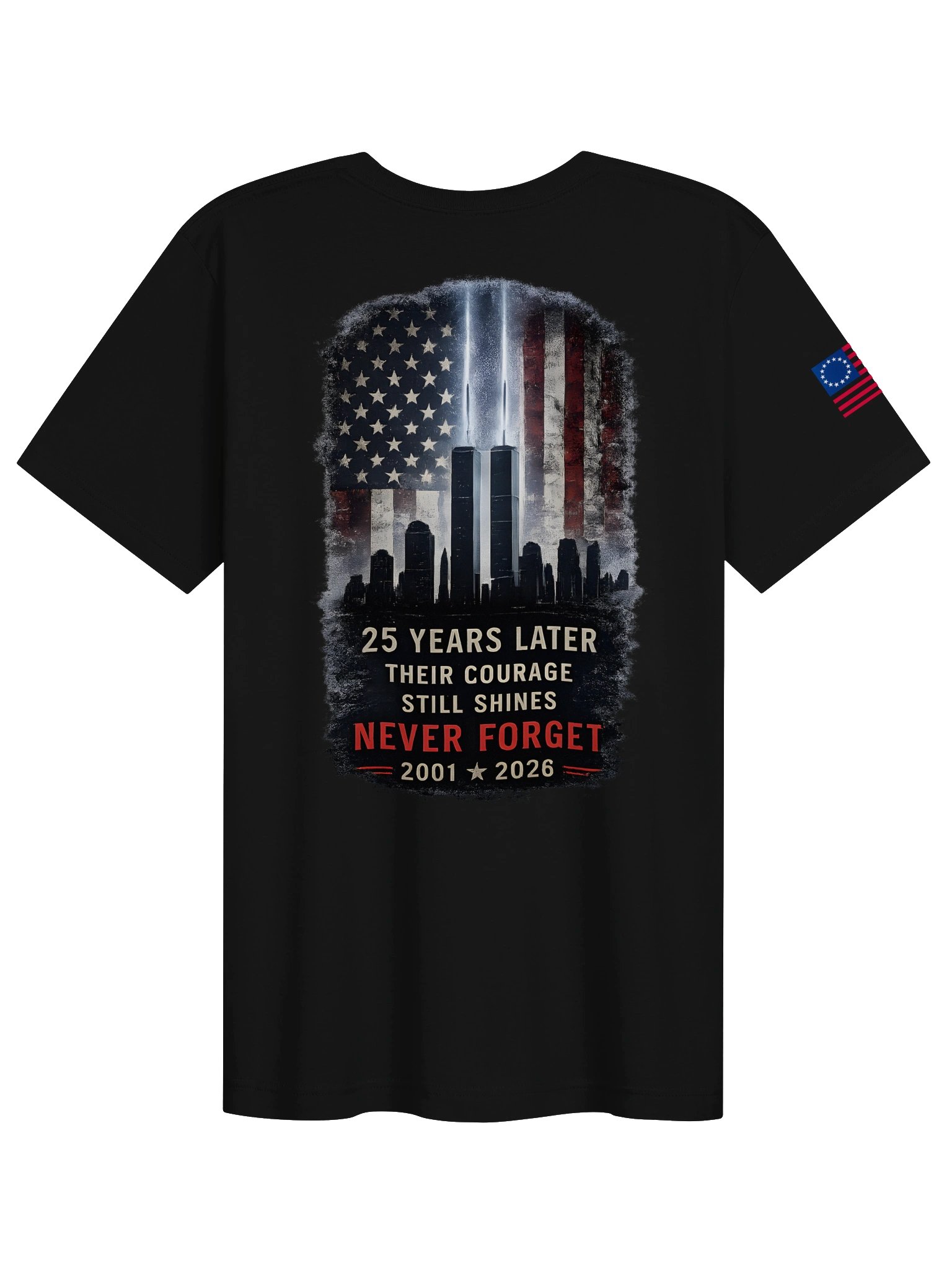 25 Years Later 9/11 Memorial Shirt, We Still Remember 2001–2026 Patriotic Twin Towers Tribute Tee product image (14)