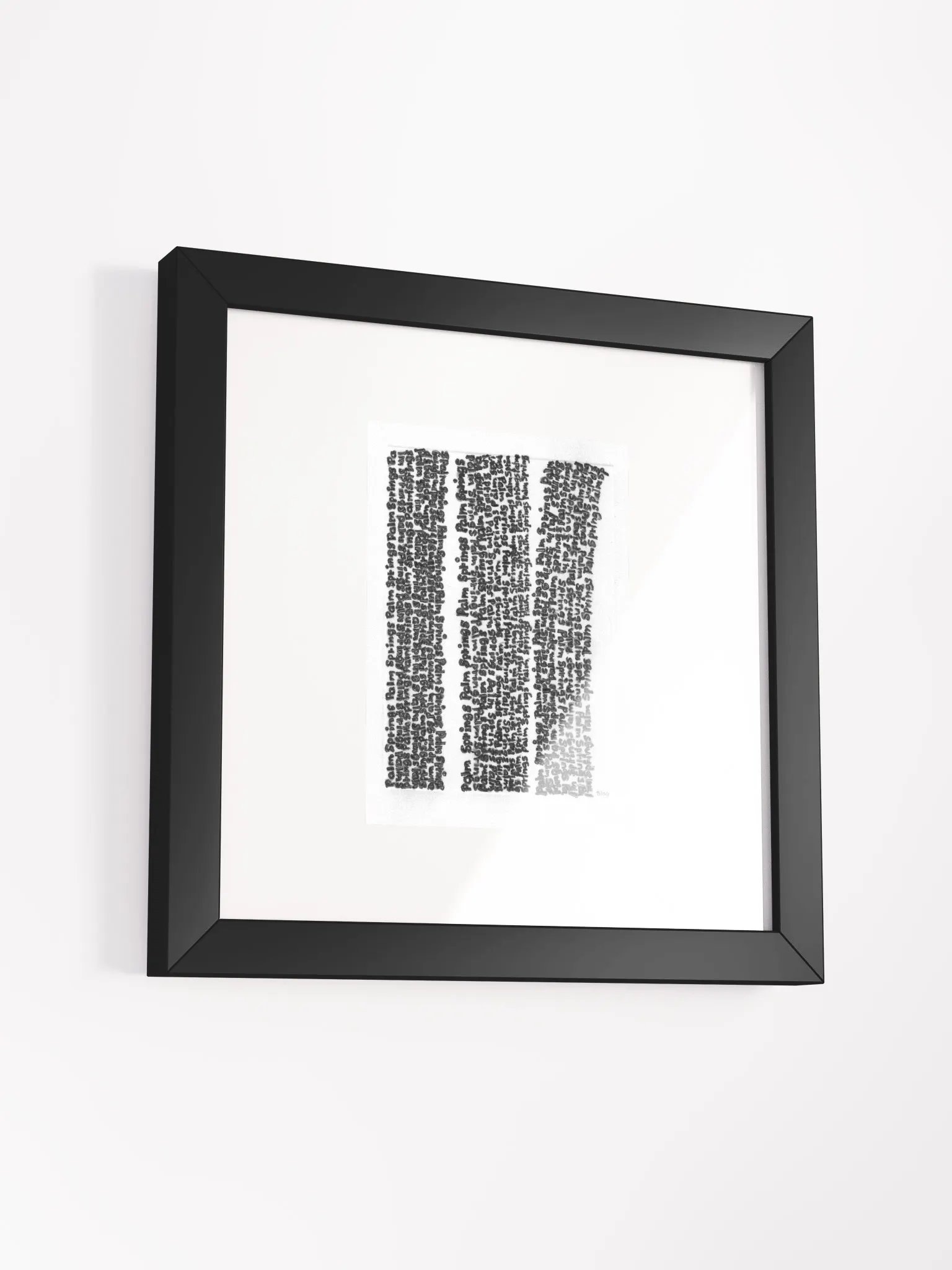 Palm Springs Panel Card Print Framed product image (4)