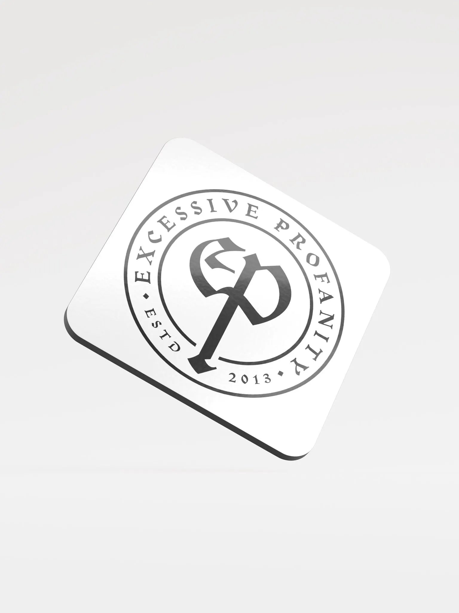 Executioner's Axe Glossed Cork Coaster (White) product image (1)