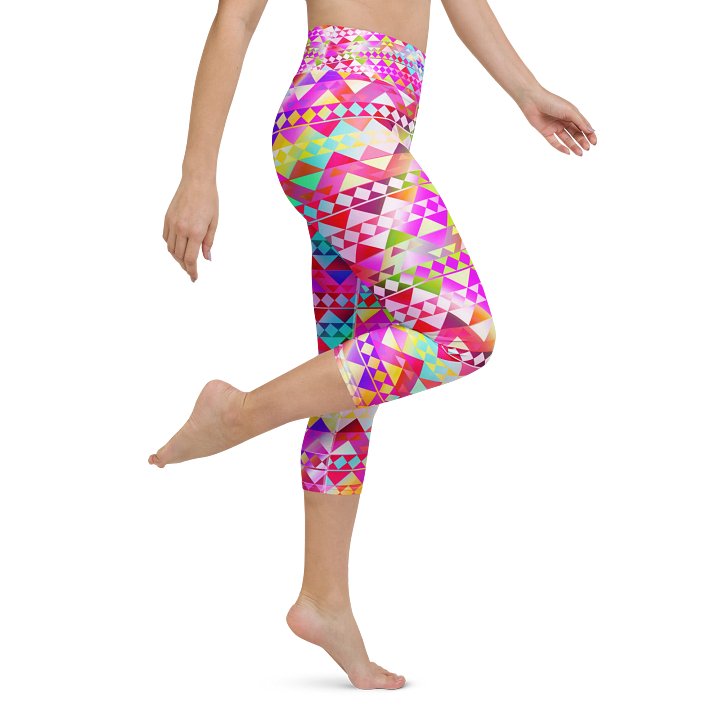Pink Tribal Capri Leggings product image (1)