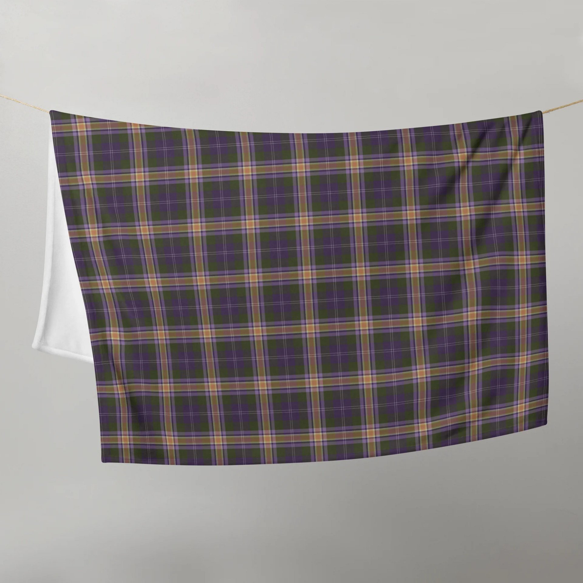 Dark FVW Tartan | Throw Blanket product image (5)