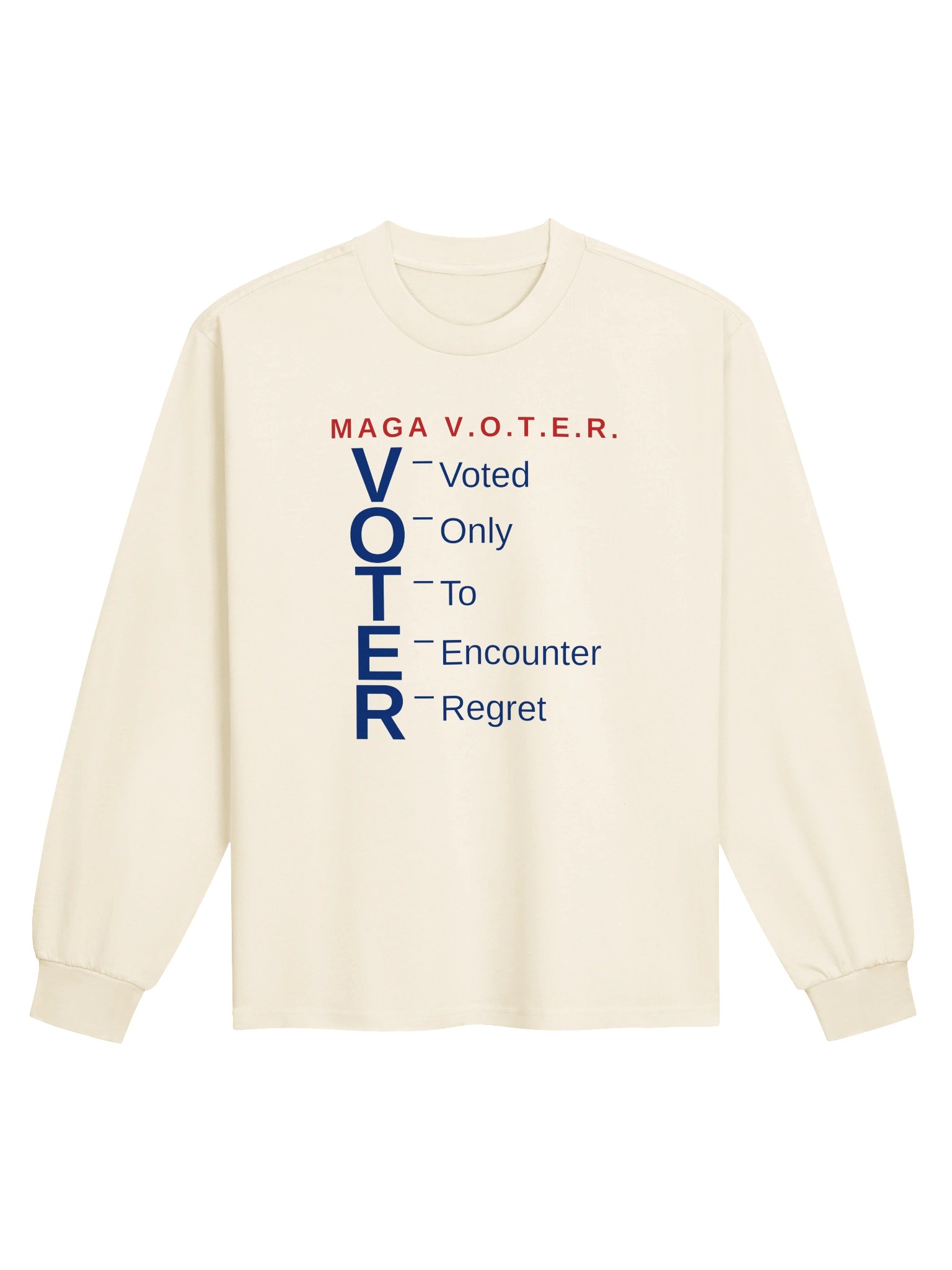 MAGA V.O.T.E.R. — Acrostic Tee Long Sleeve product image (1)
