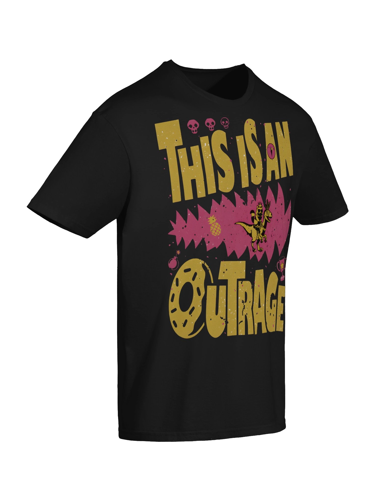 Outrageous Donut Cat Comfort Colors Shirt - Whimsical Outrage Unisex T-Shirt product image (55)