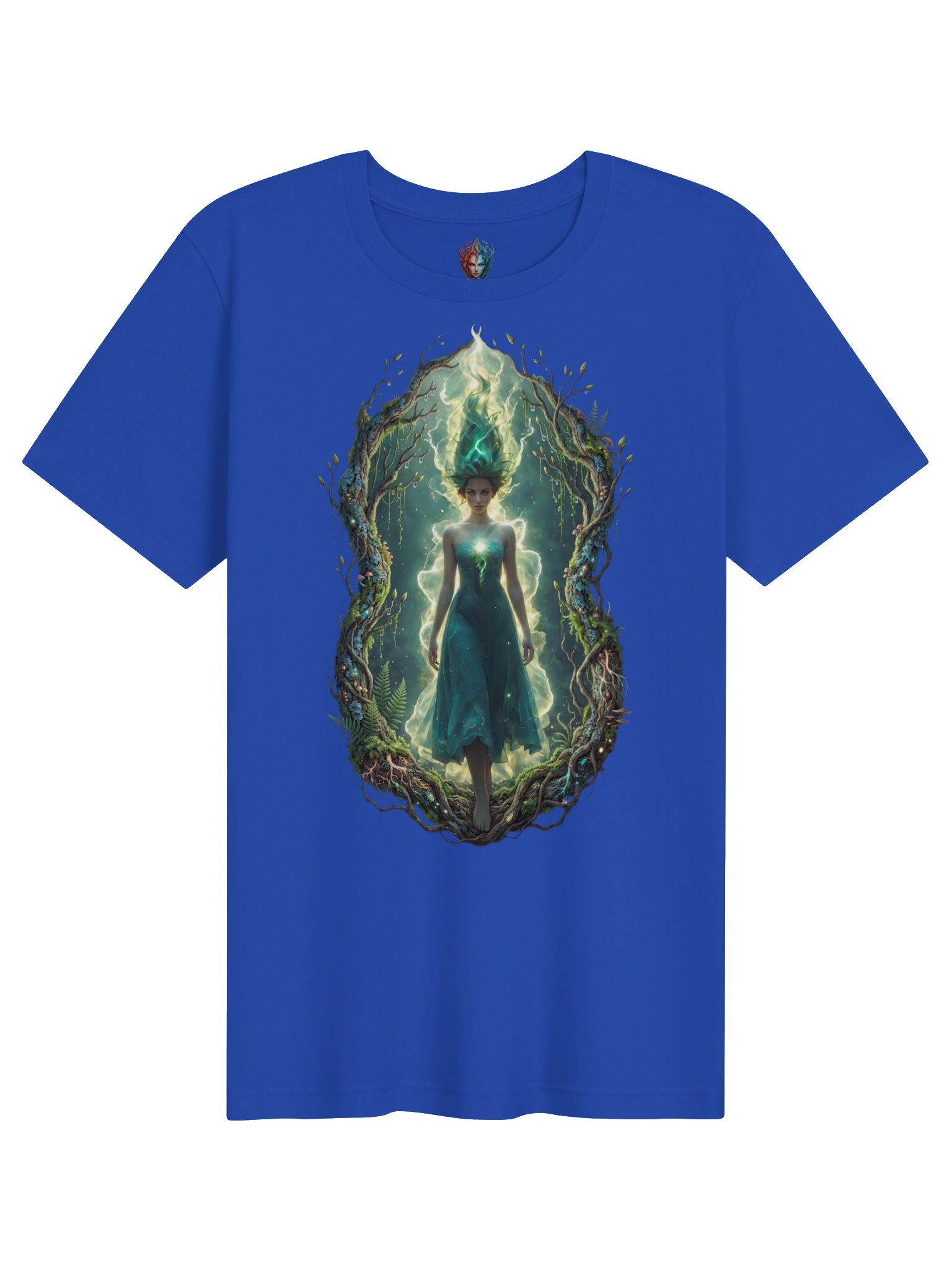 Psionic Nature Goddess T-Shirt | Earth Elemental Fantasy Art Tee product image (1)