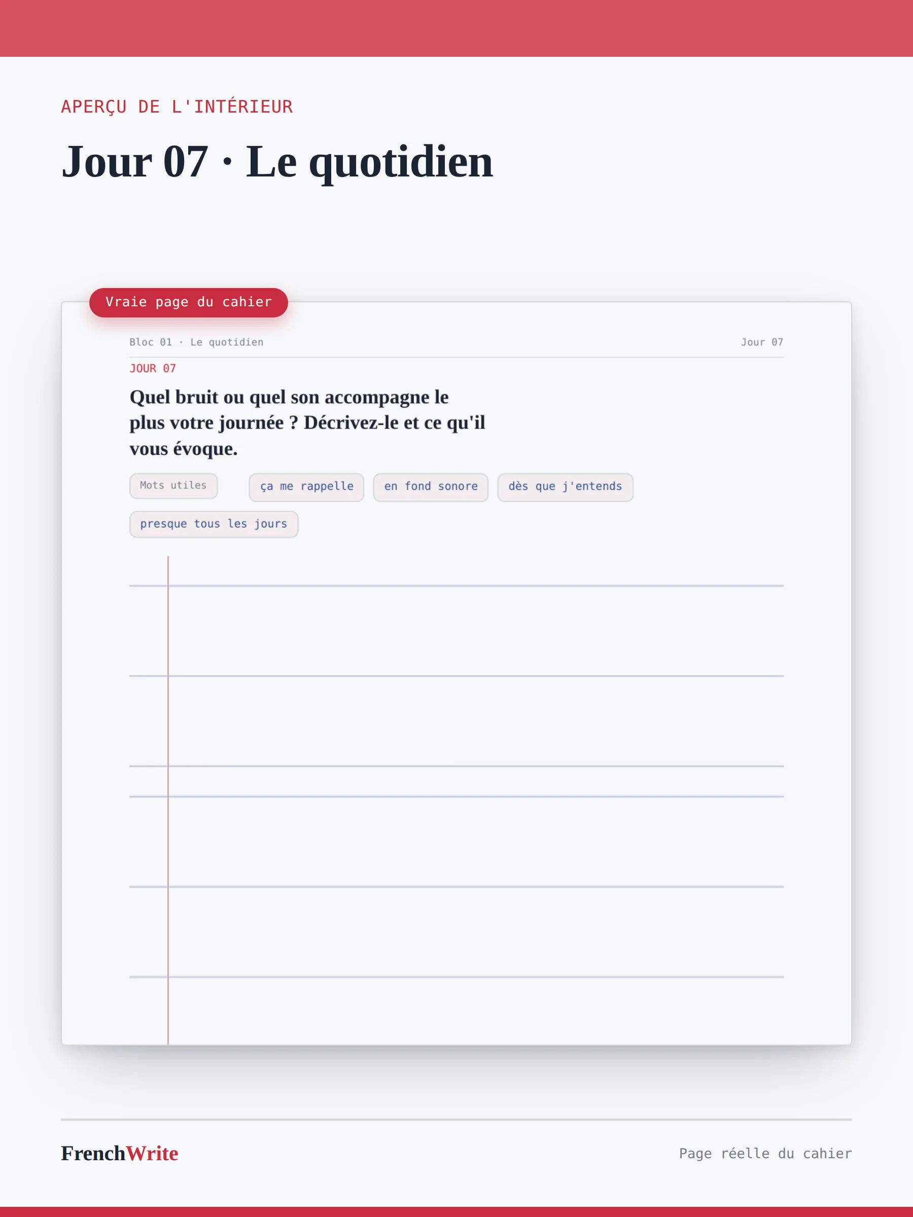 Défi d'écriture 90 jours — PDF (TOUS NIVEAUX) product image (4)