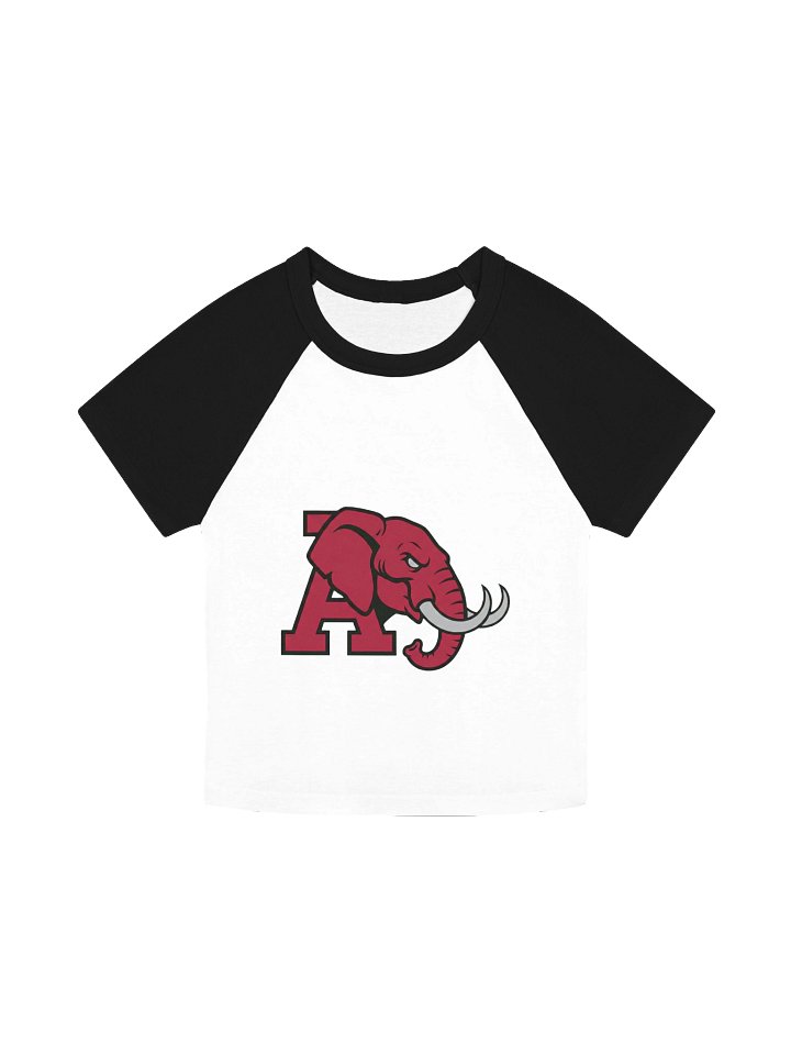 Determined Elephant Ink Raglan Baby Tee product image (3)