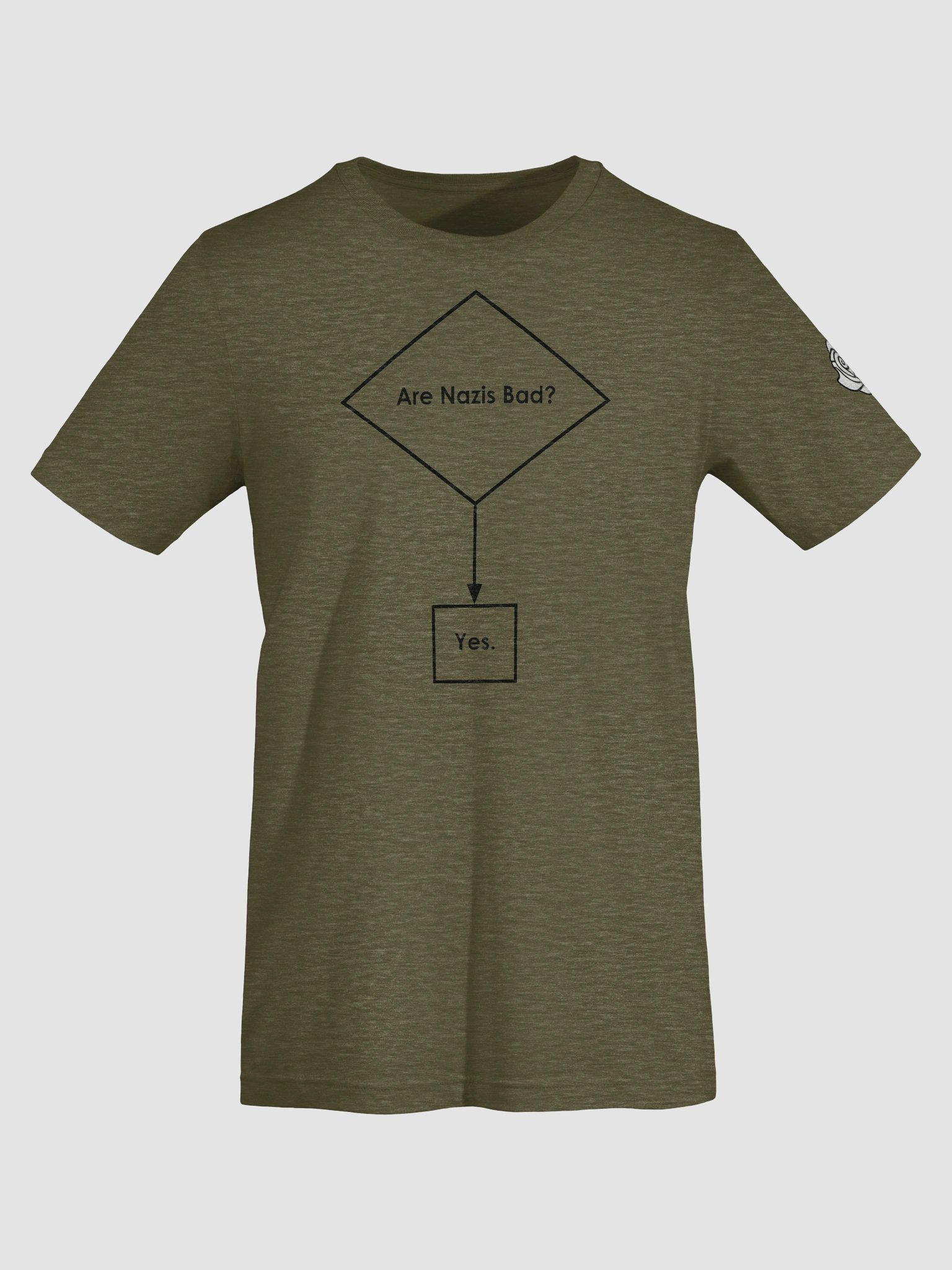 Nazis Are Bad Supersoft Tee light product image (31)