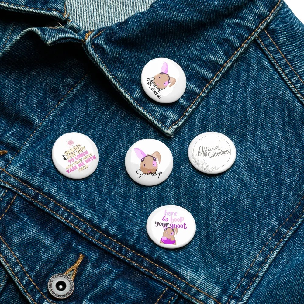 Whimsical Cottontail Pin Button Set product image (11)