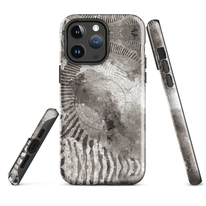 Flowing Geometric Grayscale Case for iPhone® product image (4)