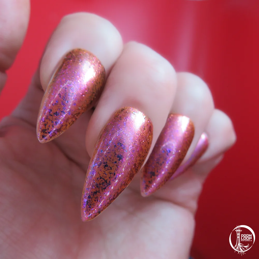ARCANUM VITALIS - Colorshift Red-Orange Violet-Blue Flakie Nail Polish product image (3)