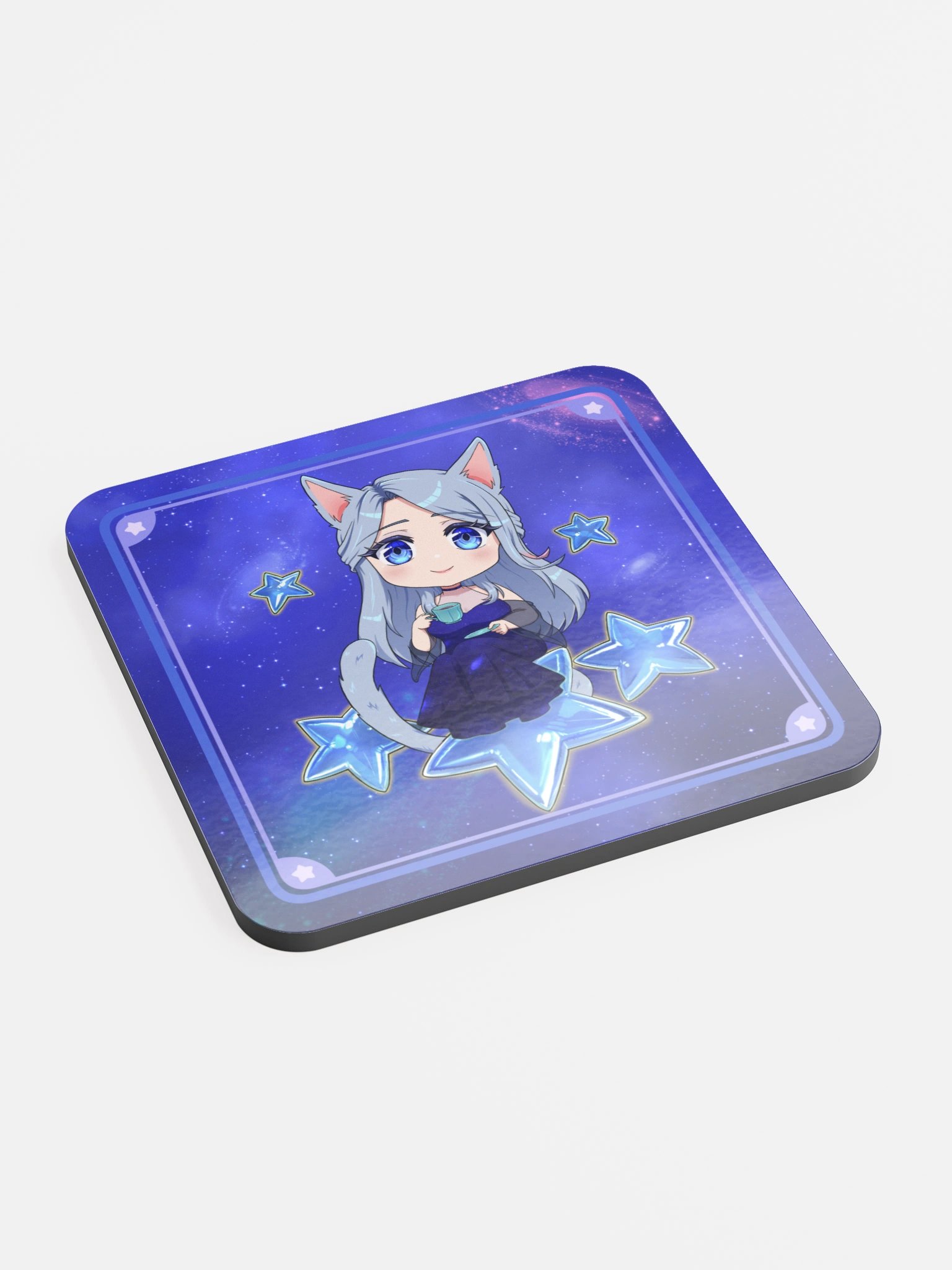 [KystalStar Chibi] Glossed Cork Coaster product image (2)