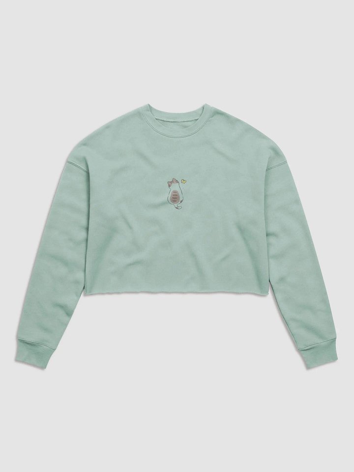 Wanderlust Cat Crop Sweatshirt product image (2)