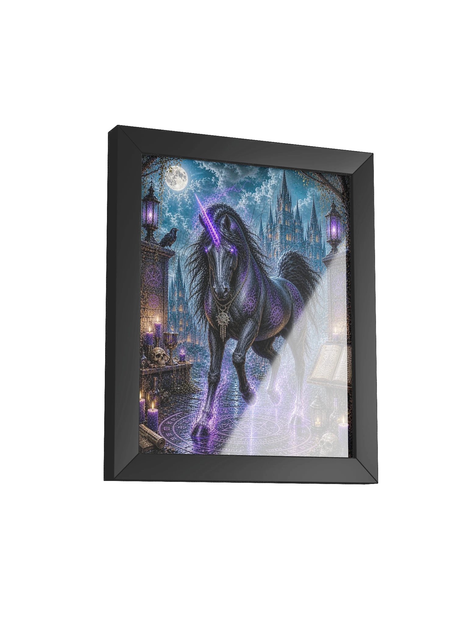 Dark Gothic Unicorn Framed Poster product image (40)