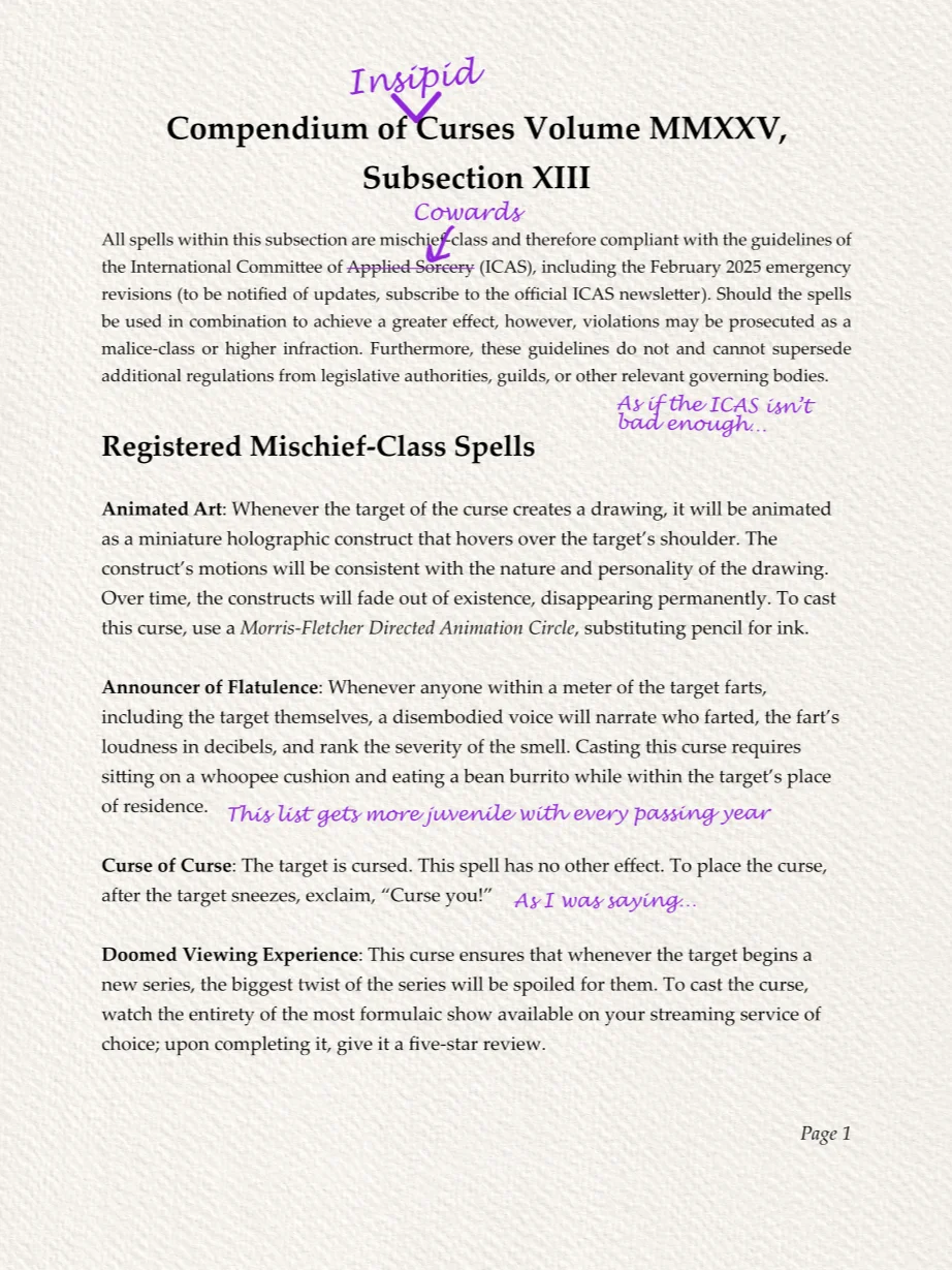 Compendium of Curses Volume MMXXV product image (1)