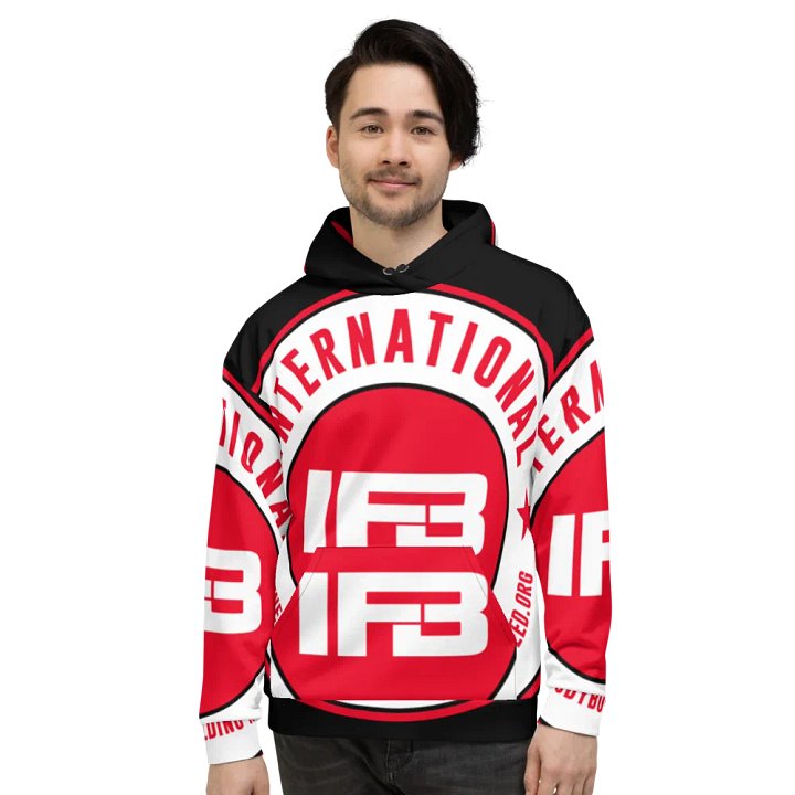 IFBNewsfeed.Org's All-Over Print Recycled Unisex Hoodie product image (2)