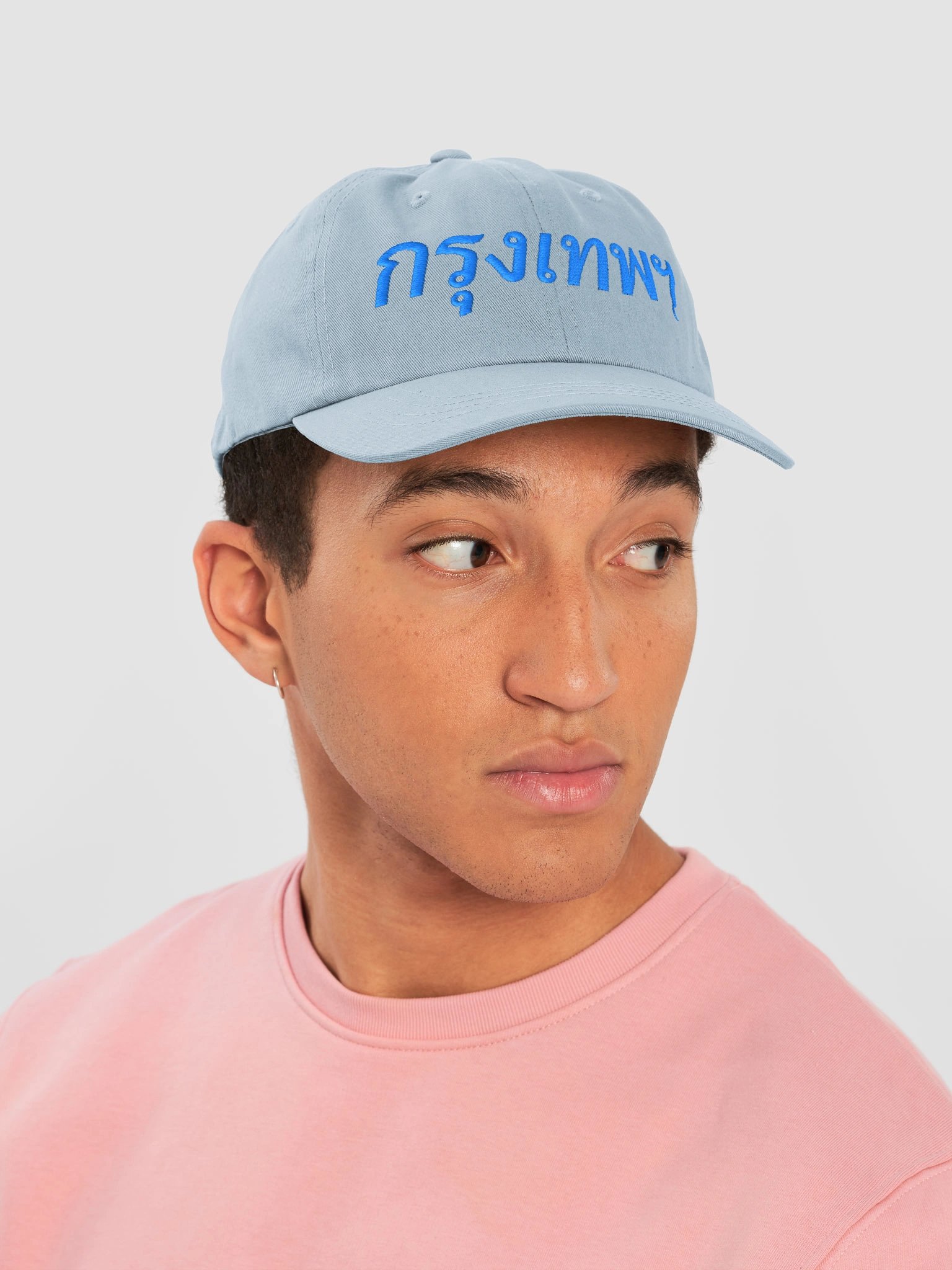 BANGKOK Biennale Blue Thai Text Dad Hat product image (6)