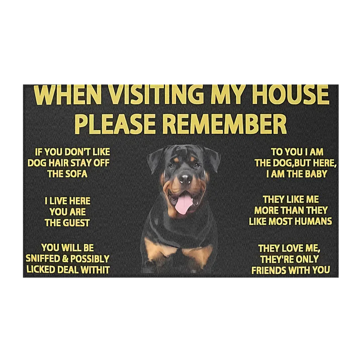 Rottweiler Welcome Mat product image (2)