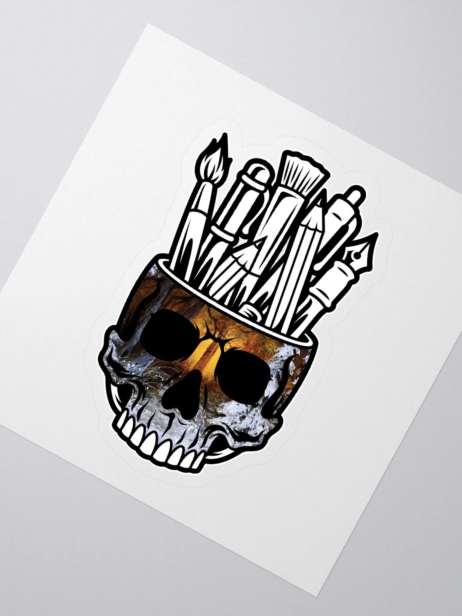 Skull Paintbrush Holder product image (2)