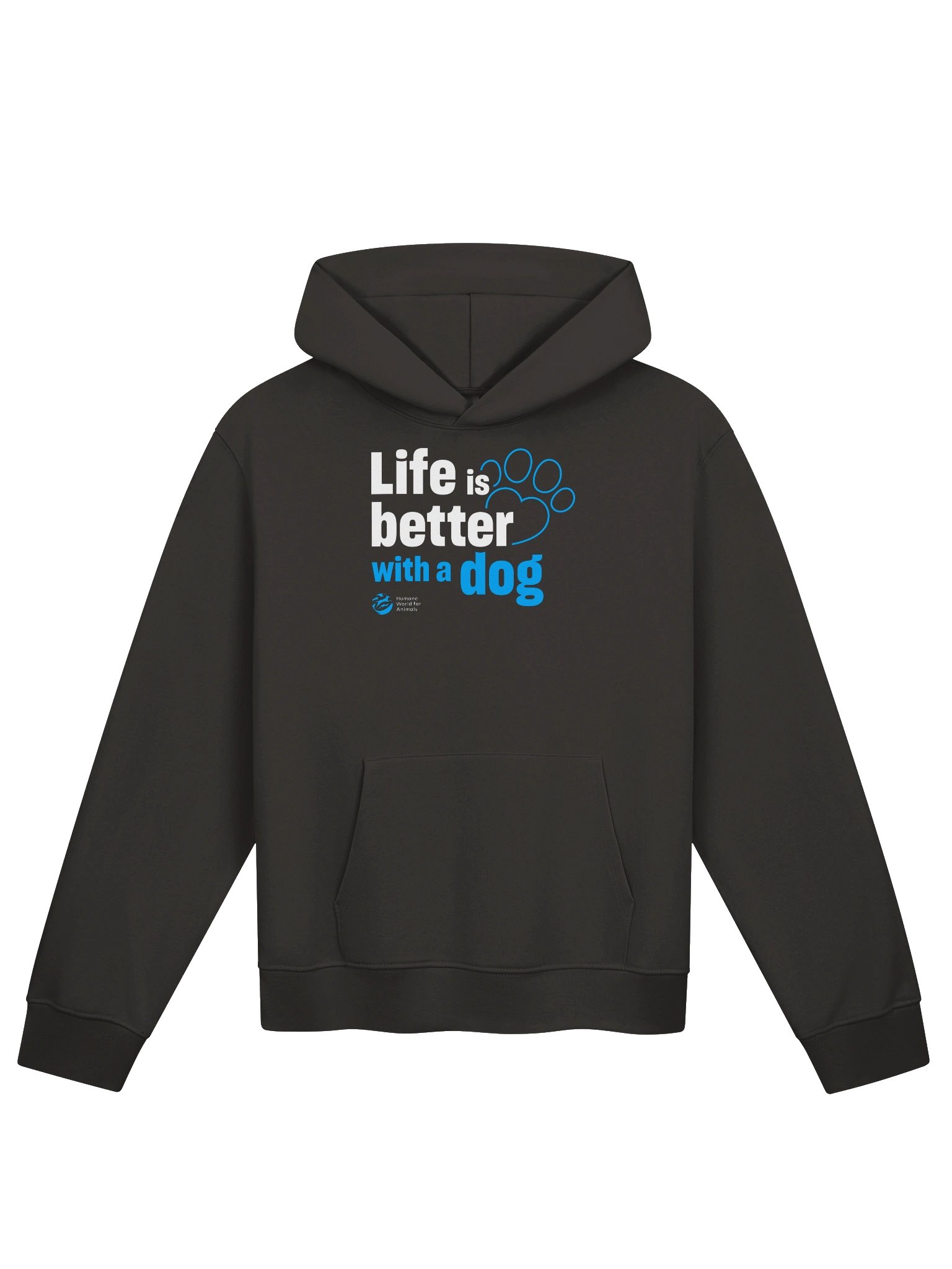 Life is better with a dog - Typographic - Hoodie product image (1)