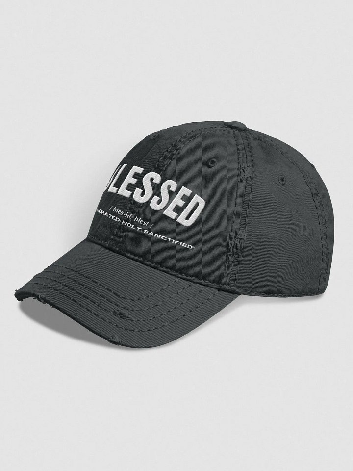 "BLESSED" Distressed Dad Hat product image (2)