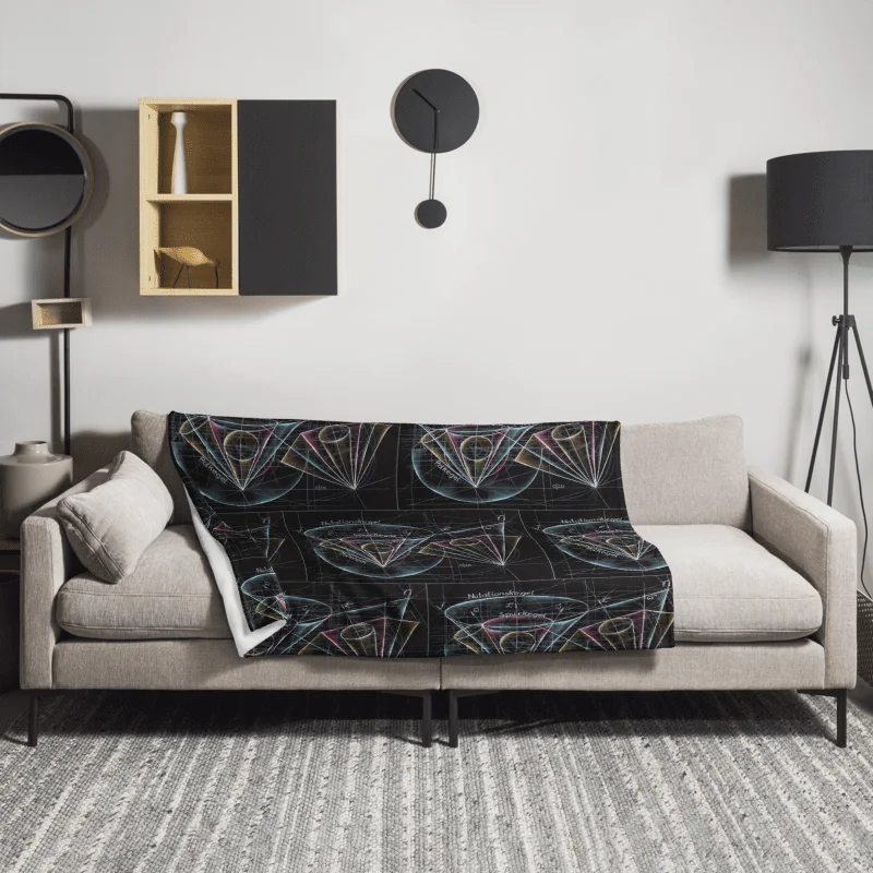 Gyroscope Motion - Geometric Physics Art Blanket product image (5)