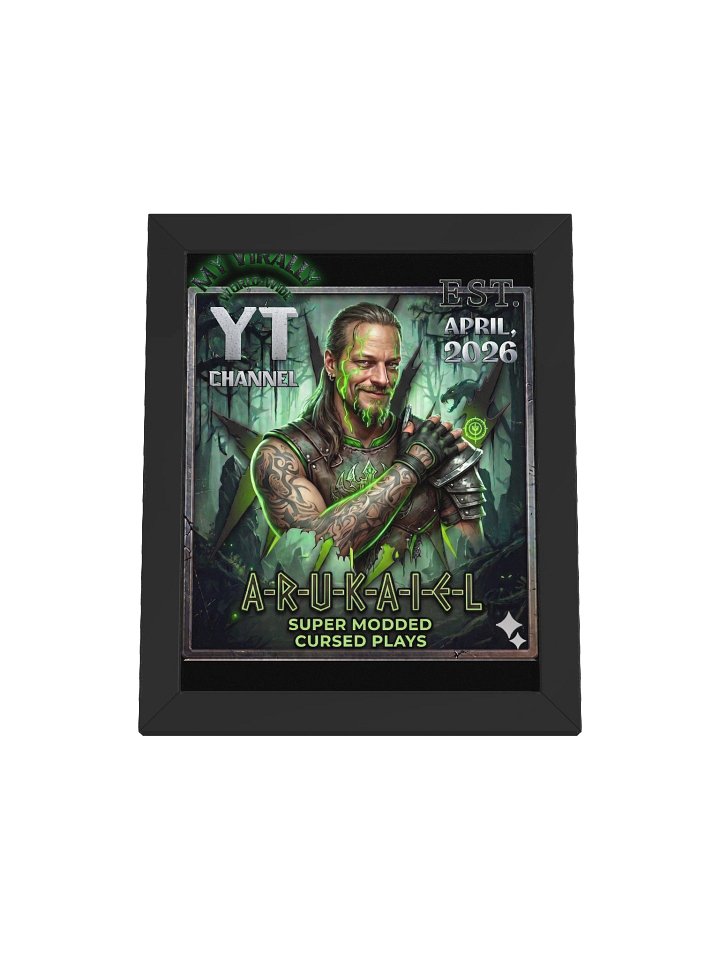 Framed High‑Quality Matte Poster – The “A‑R‑U‑K‑A‑I‑E‑L" Logo!! product image (2)