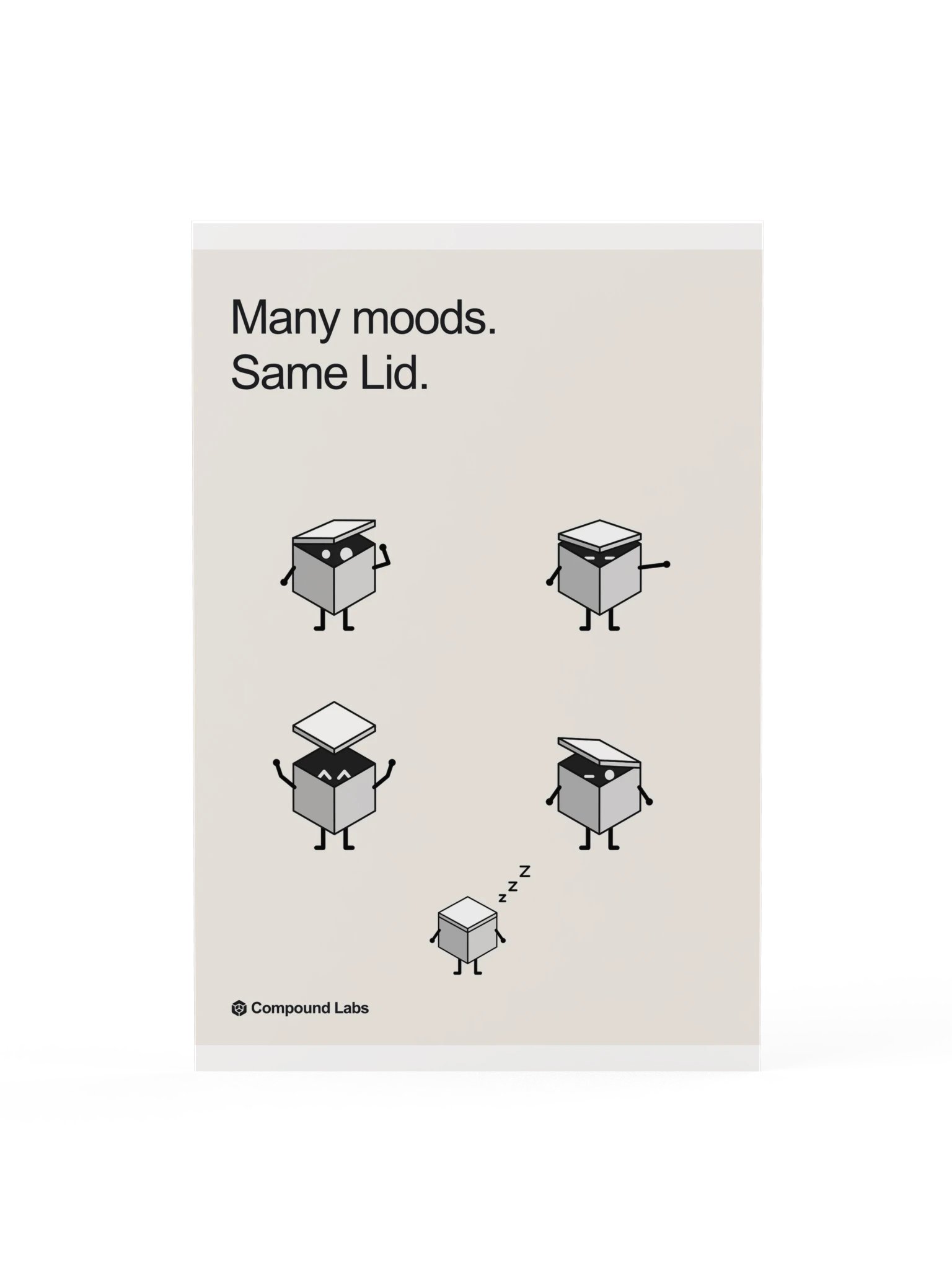 Many moods. Same Lid. — poster product image (1)