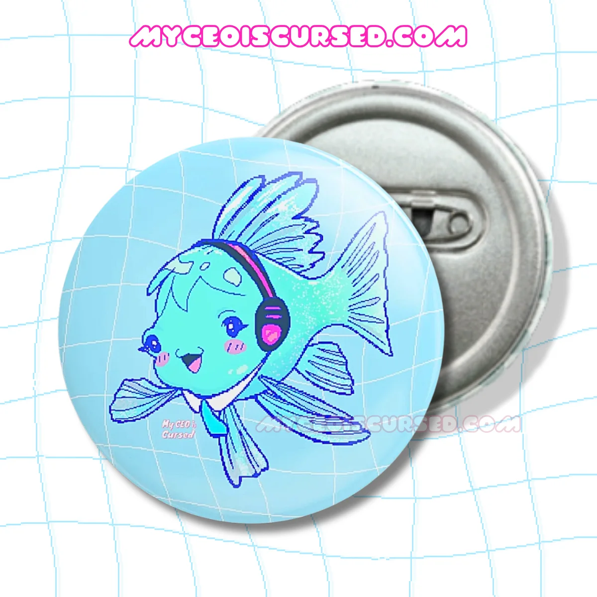Seaku Glossy Button Badge 🐟 product image (2)