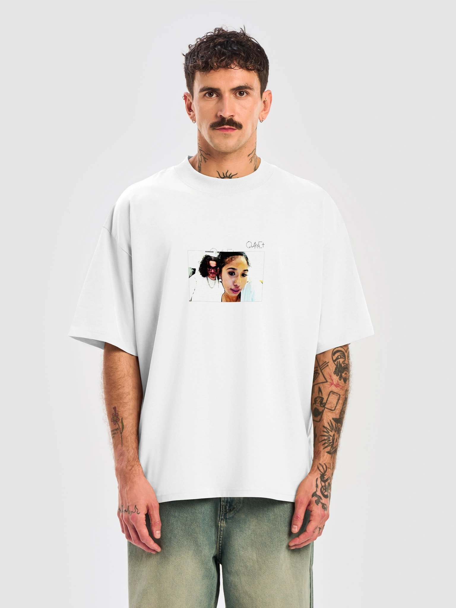 QWHYET Web Cam Oversized Tee (Black Logo) product image (5)