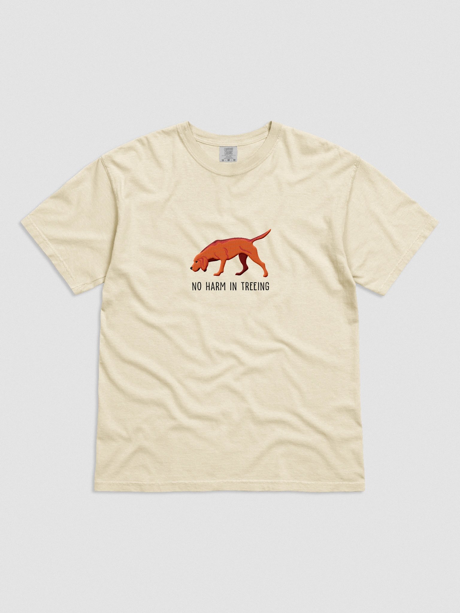 No Harm in Treeing T-Shirt(Embroidered) of a Redbone Coonhound product image (4)