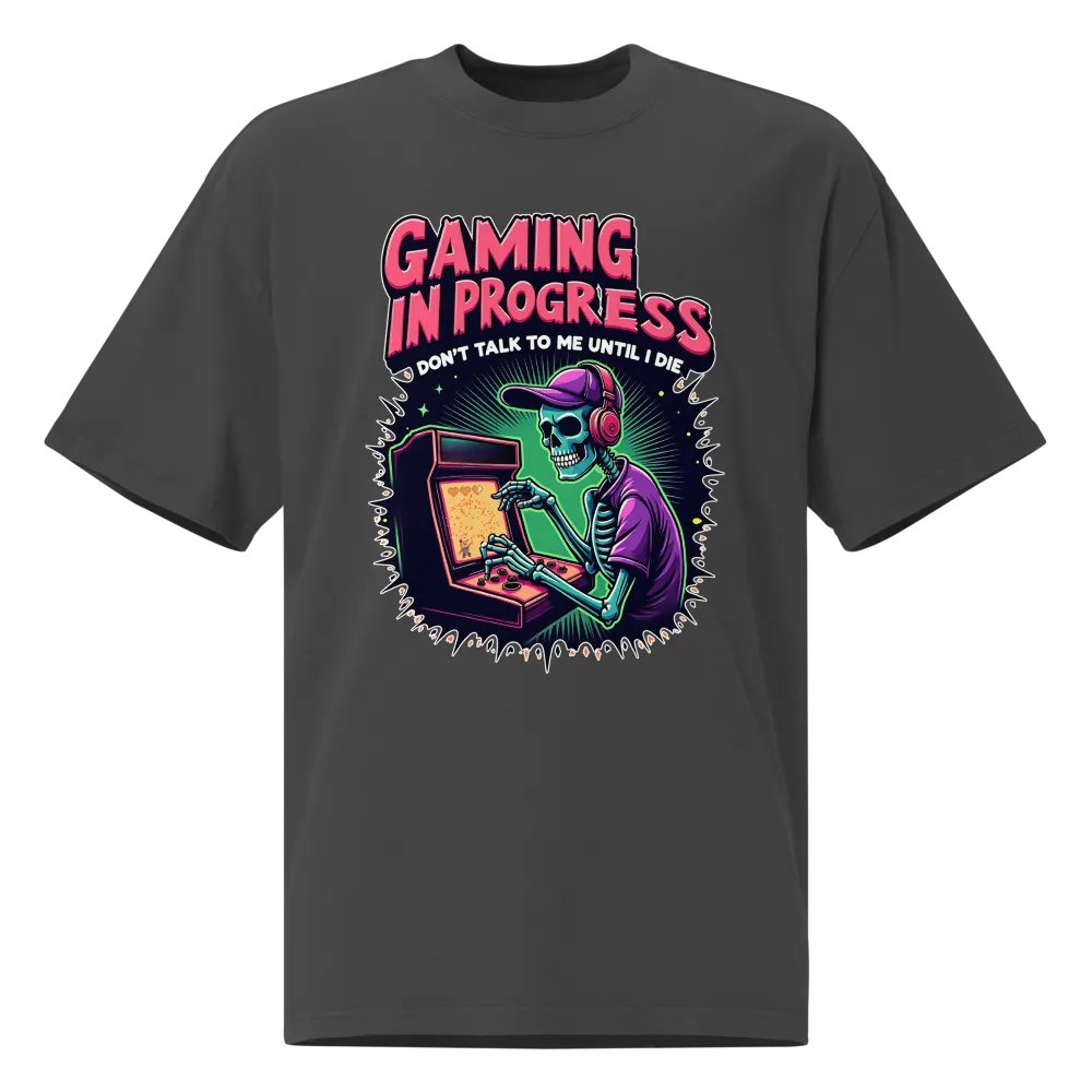 Skeleton Gamer Oversized Tee product image (1)