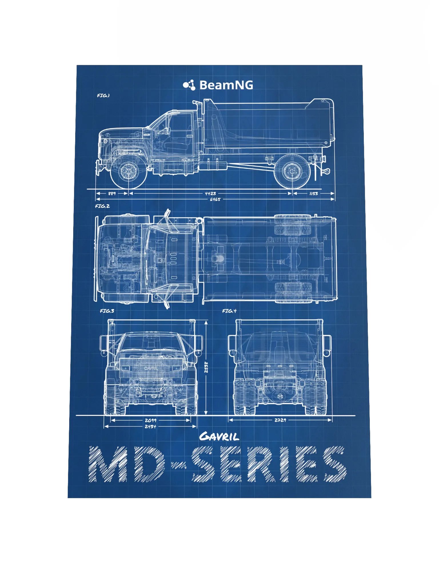Gavril MD-Series Blueprint Poster product image (1)