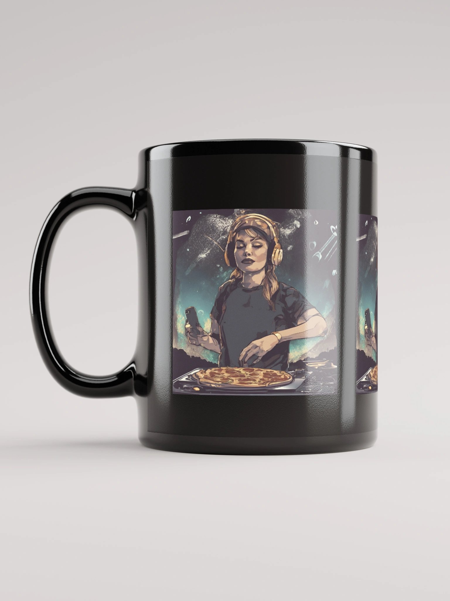 Cosmic Pizza DJ Mug product image (6)